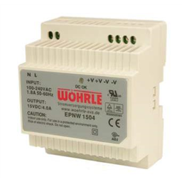 купить EPNW 1504 Wohrle Single Phase Power Supply, Output 15VDC / 4A / Input 88-264VAC (extended range Input) / for DIN-Rail
