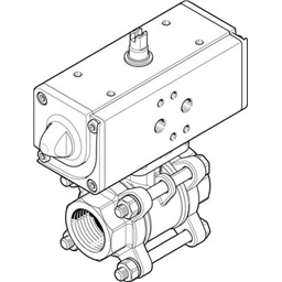 купить VZBA-11/2"-GG-63-T-22-F0507-V4V4T-PP60-R-90-C Festo Шаровой кран с приводом / 00991921