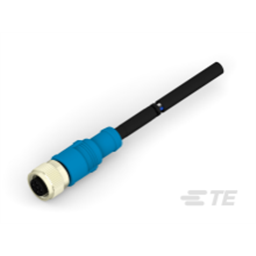 купить T4161310005-006 TE Connectivity M12  Cable Assembly Single Ended Female Straight / 7000 mm PVC Cable, 5 wire / Shielded