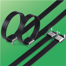 купить HT-15x500SWLT Hont Stainless Steel Epoxy Coated Cable Tie-Wing Lock Type
