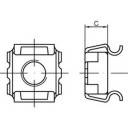 купить TOOLCRAFT  159334 Kaefigmuttern M6      Stahl galva