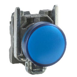 купить XB5AVM6 Schneider Electric Голубой полный контрольный свет O22 обычный объектив со встроенным светодиодом 230...240VAC