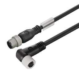 купить 1220620300 Weidmueller Sensor-actuator Cable (assembled) / Sensor-actuator Cable (assembled), Connecting line, M12 / M8, No. of poles: 3, Cable length: 3 m, pin, straight, Socket, angled