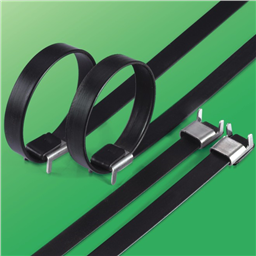 купить HT-12x200SWLT Hont Stainless Steel Epoxy Coated Cable Tie-Wing Lock Type