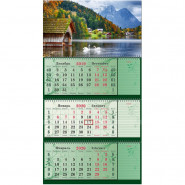 купить Календарь настен Супер-Премиум+блокноты,2020,440х835,Природа