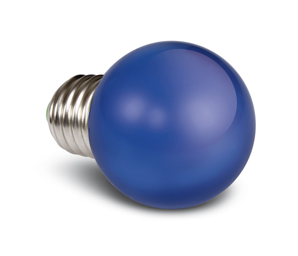 купить LID13223 Schrack Technik 9G01/BL/E, BLUE LED BALL LAMP 0,5w E27 230v