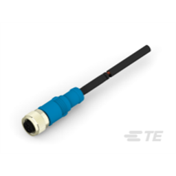купить T4151310002-003 TE Connectivity M12  Cable Assembly Single Ended Female Straight / 1500 mm PVC Cable, 2 wire / UNShielded