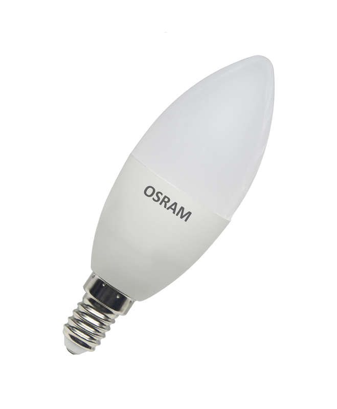 купить Лампа светодиодная LED STAR CLASSIC B 75 8W/840 8Вт свеча 4000К нейтр. бел. E14 806лм 220-240В матов. пласт. OSRAM 4058075210714