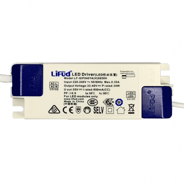 купить LITP0029 Schrack Technik LED Treiber 33W 850mA, schaltbar, für Serie Lano 4 40W