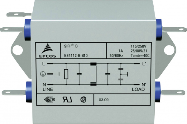 купить TDK B84112BB120 Entstoerfilter flammhemmend 250 V/A