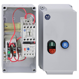 купить 109-C09LKFE1D-1M-7 Allen-Bradley IEC Enclosed Non-Reversing Non-Combination Starter / Max Ie=9A, 3-Phase / START/STOP Multifunctional Pusch Button With RESET Pusch Button