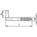 купить TOOLCRAFT Gerade Schraubhaken 25 mm Stahl galvanis