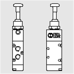 купить 7010001600 Metal Work 70 series valve manual couplings 1/8" 5/2 drawer bistable