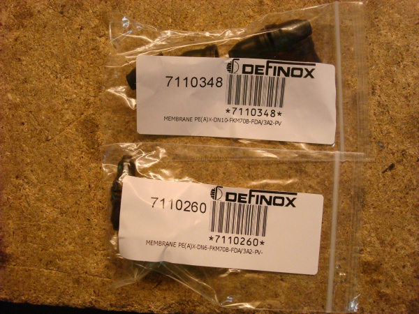 купить мембрана 7110260, VITON, для PEX/PEAX DN 6/8 (Definox)