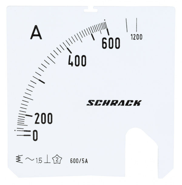 купить MGS57600A Schrack Technik Wechselskala, 72x72mm, 600/1200/5A AC
