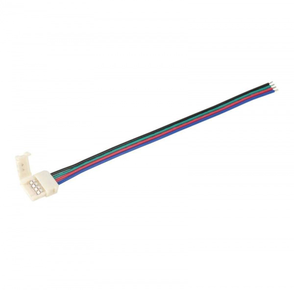 купить Коннектор для соединения светодиод. лент RGB PRO 5050 10мм с драйвером (15см-разъем) (уп.5шт) ИЭК LSCON10-RGB-213-5-PRO