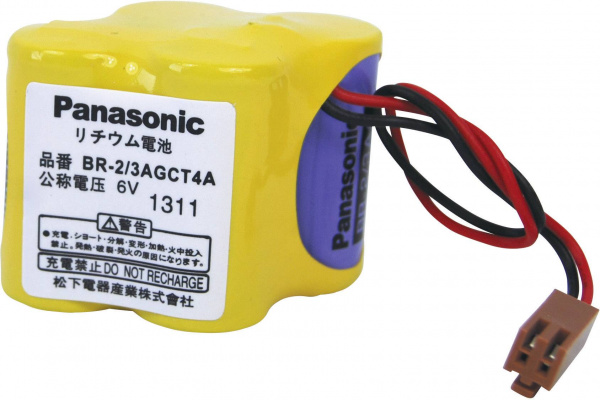 купить Panasonic BR2/3AGCT4A Spezial-Batterie  Stecker Li