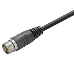 купить 1906280300 Weidmueller Sensor-actuator Cable (assembled) / Sensor-actuator Cable (assembled), One end without connector, M23, External thread, No. of poles: 12, Cable length: 3 m, pin, straight