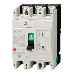 купить NV125-SV_4P_060A_100/200/500mA_F Mitsubishi Earth Leakage Circuit Breaker 4-Pole 60A 100/200/500mA selectable Front connection type