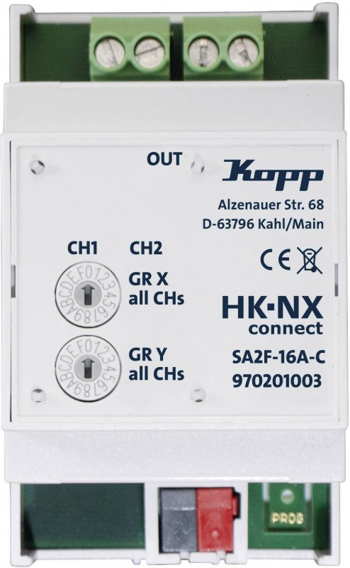 купить Kopp HK NXconnect 970201003 Schaltaktor 2-Kanal  H