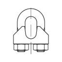 купить Drahtseilklemme 6 mm M5 Edelstahl A2 TOOLCRAFT 106