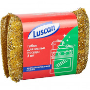 купить Губка Luscan для посуды в оплетке 2 штуки/упаковка (Гектор 2)