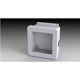 купить SCE-808FW Saginaw Junction Enclosure W/Window / Fiberglass / Light gray fiberglass. Optional sub-panels are marine grade aluminum.