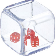 купить Кубик игровой Инсайд (Три кубика в кубике), 25/5 мм арт.02KG144