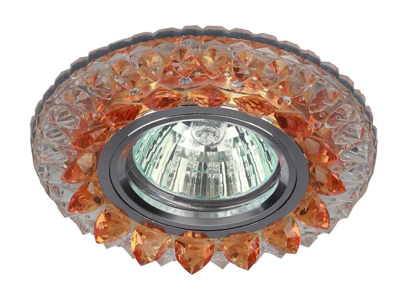 купить Светильник DK LD19 SL OR/WH декор cо светодиодной подсветкой MR16 прозр. оранж. ЭРА Б0028091