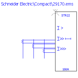 купить 29170 Schneider Electric trip unit - STR22ME 100 A 3 poles 3d / NS100