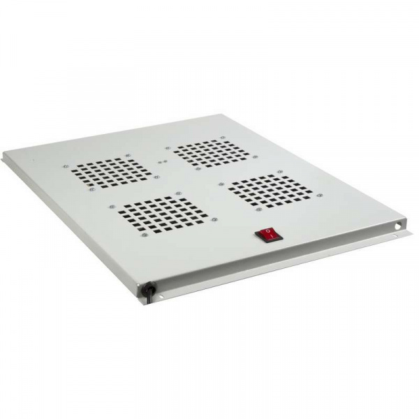купить Модуль вентиляторный потолочный с 4-мя вентиляторами без термостата для шкафов Standart с глубиной 800мм Rexant 04-2601