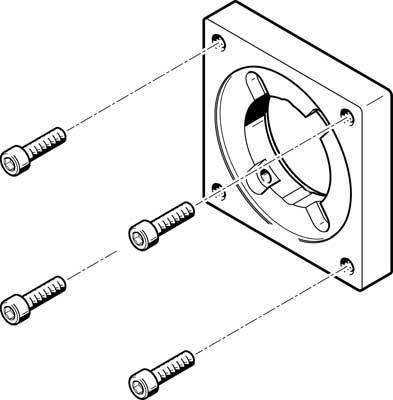 купить FESTO Flansch 560692 EAMF-A-38A-57A    1 St.