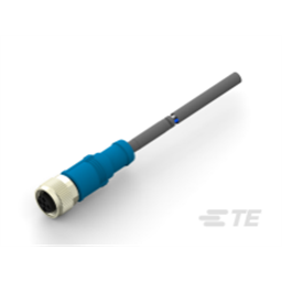 купить T4151320005-001 TE Connectivity M12  Cable Assembly Single Ended Female Straight / 500 mm PUR Cable, 5 wire / UNShielded