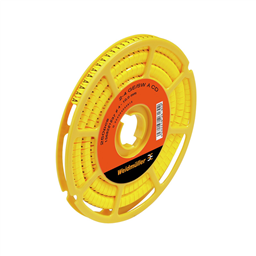купить 1568261752 Weidmueller Cable coding system / Cable coding system, 4 - 10 mm, 7 mm, Printed characters: Symbols, AC, PVC, soft, without Cadmium, Yellow