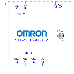 купить S8JC-ZS10024CD-AC2 Omron Power supplies, Single-phase, S8JC