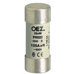 купить OEZ:13794 OEZ Плавкая вставка / Un AC 690 V / DC 250 V, размер 22?58, gR - характеристика для защиты полупроводников, без Cd/Pb