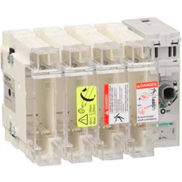 купить GS2K4 Schneider Electric TeSys GS - Выключатель-разъединитель-предохранитель 4P, 125A