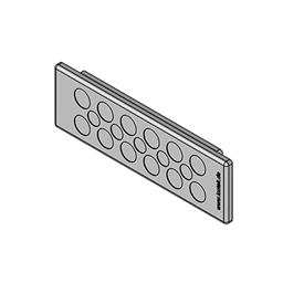 купить 43514 Icotek KEL-DP 24|17 A gy / Cable entry plate, pluggable, for wall thickness 1.5 - 2.5 mm, IP64