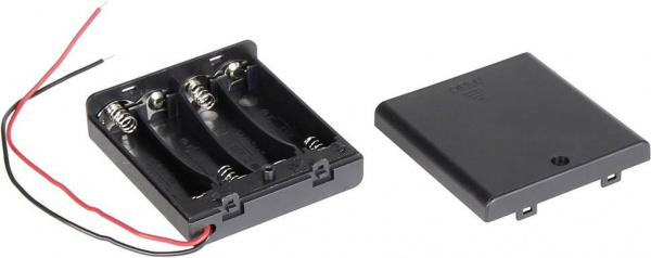 купить Joy-it COM-BF4XAA Batteriehalter 4x Mignon (AA)  (