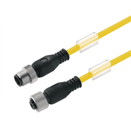 купить 1093011000 Weidmueller Sensor-actuator Cable (assembled) / Sensor-actuator Cable (assembled), Connecting line, M12 / M12, No. of poles: 3, Cable length: 10 m, pin, straight - socket, straight