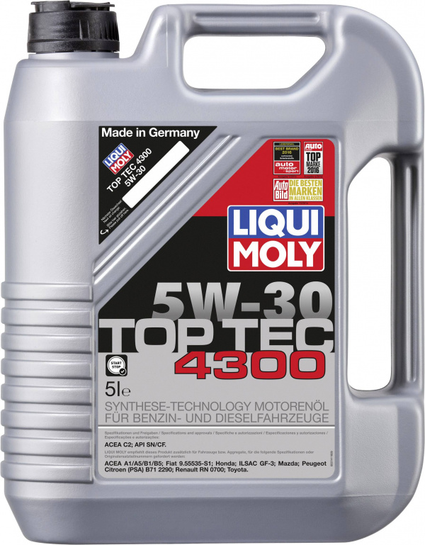 купить Liqui Moly 5W-30 TOP TEC 4300 3741 Motoroel 5 l