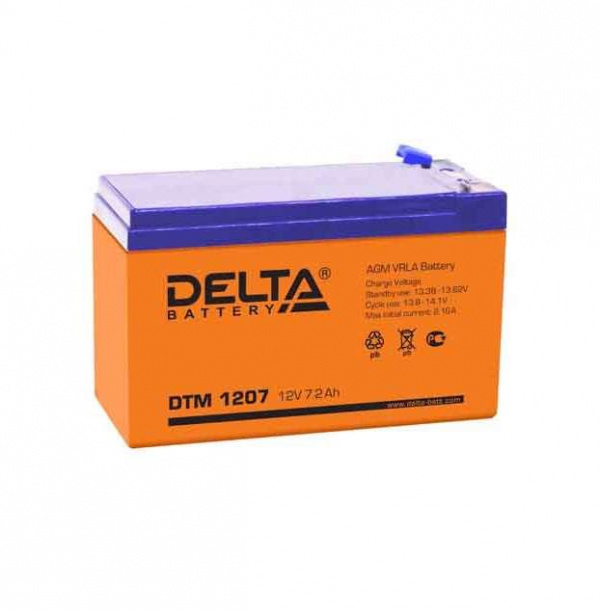 купить Аккумулятор 12В 7А.ч. Delta DTM 1207