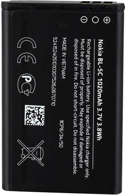 купить Handy-Akku Nokia BL-5C 1020 mAh Bulk/OEM