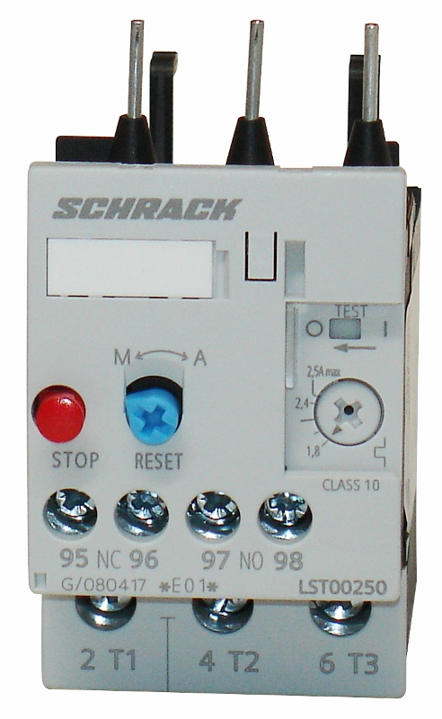 купить LST00250 Schrack Technik Thermisches Überlastrelais 1,80 - 2,50A, Baugröße 0