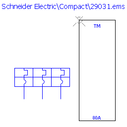 купить 29031 Schneider Electric trip unit - TMD 80 A 3 poles 3d / NS100