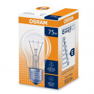 купить Лампа накаливания 75W 230V E27 10X10X1 ANCEOSRAM груша прозрачная