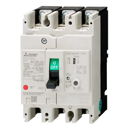 купить NV125-CV_3P_100A_100/200/500mA_F Mitsubishi Earth Leakage Circuit Breaker 3-pole 100A 100/200/500mA selectable Front connection type