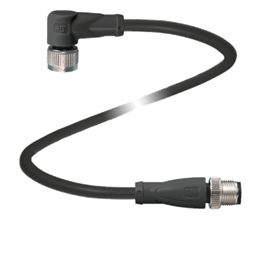 купить V1-W-BK0,6M-PUR-A-V1-G Pepperl Fuchs Connection cable, M12 to M12, PUR cable, 4-pin