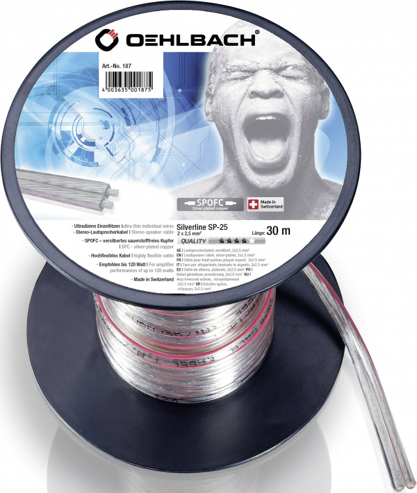купить Oehlbach 187 Lautsprecherkabel  2 x 2.50 mmВІ Trans