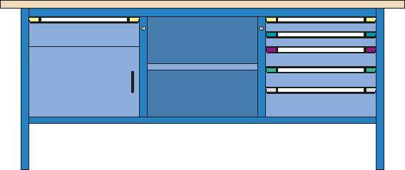 купить Thur-Metall 64833333_1355 Werkbank (B x H x T) 200